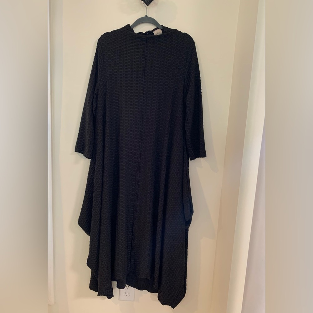 Zadie B’s black waffle knit dress. Size 3x